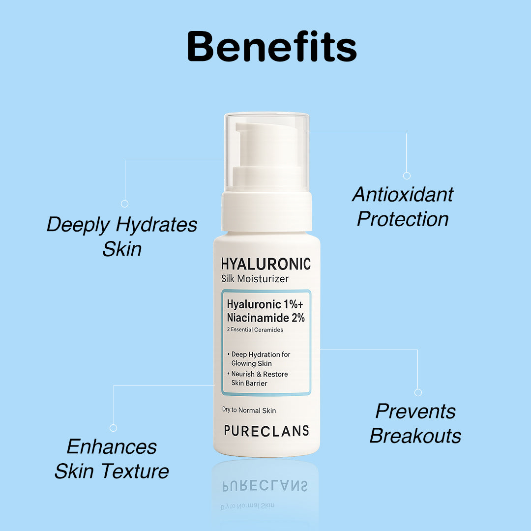 Pureclans Hyaluronic silk moisturizer benefits